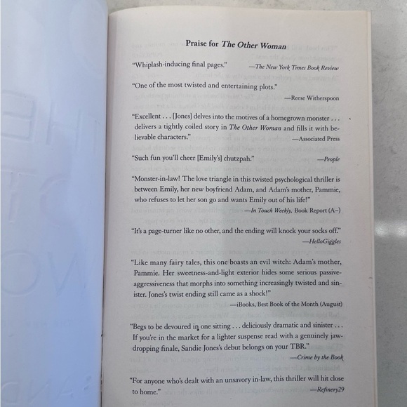 The Other Woman by Sandie Jones Book - Picture 2 of 3